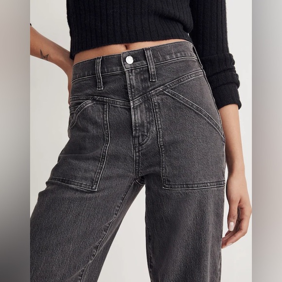 The Perfect Vintage Wide-Leg Jean in Windhaven Wash: Patch-Pocket Edition - Picture 5 of 7